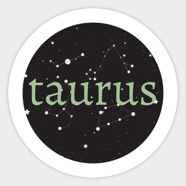 Taurus Zodiac Sign Star Circle Sticker by magicae